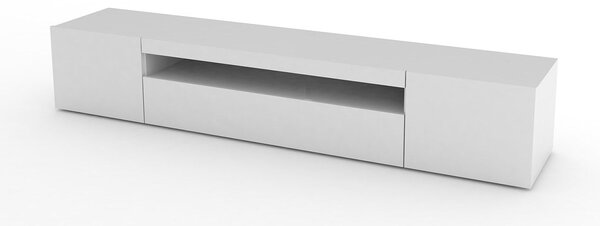 Mobile TV 3 Ante 200x40x36,5 cm Daiquiri Bianco Lucido