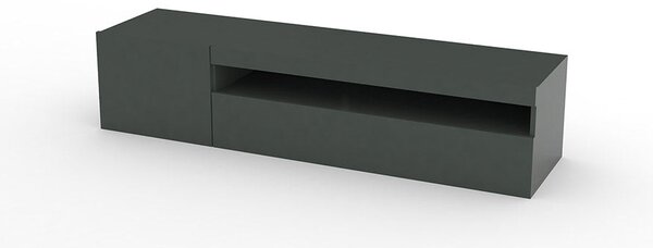 Mobile TV 2 Ante 154,9x40x36,5 cm Daiquiri Antracite Lucido