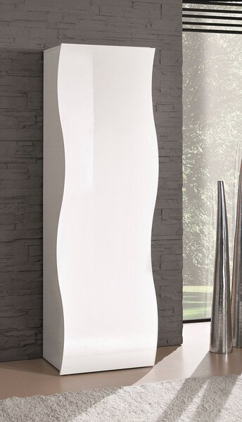 Armadio 1 Anta 63x40x187,2 cm Onda Bianco Lucido