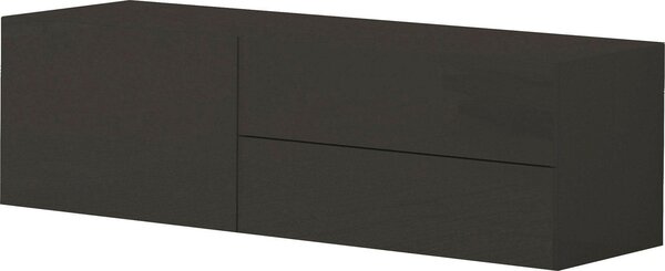 Mobile TV 1 Anta 2 Cassetti 110x40x35,2 cm Metis Antracite Lucido
