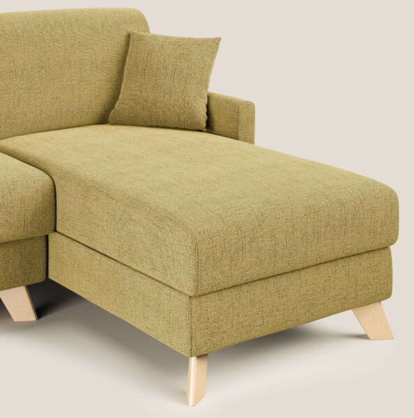 Edgar divano letto angolare in tessuto felis impermeabile T03 giallo