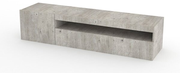 Mobile TV 2 Ante 154,9x40x36,5 cm Daiquiri Cemento