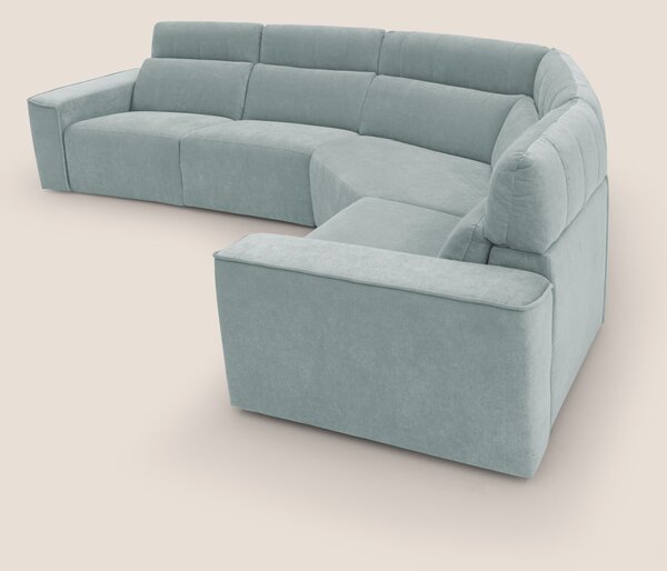 Clark Divano modulare angolare REVERSIBILE con opzione relax elettrico