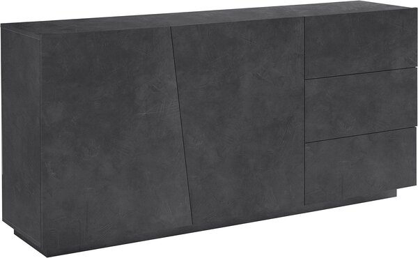Credenza 2 Ante + 3 Cassetti 180x43x86 cm Vega Ardesia