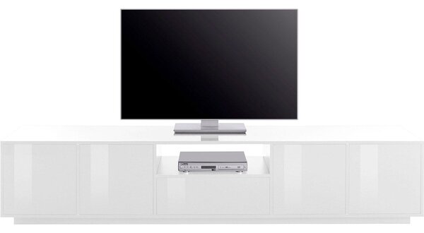 Mobile TV 4 Ante 1 Cassetto 220,1x41,5x46 cm Bloom Bianco Lucido