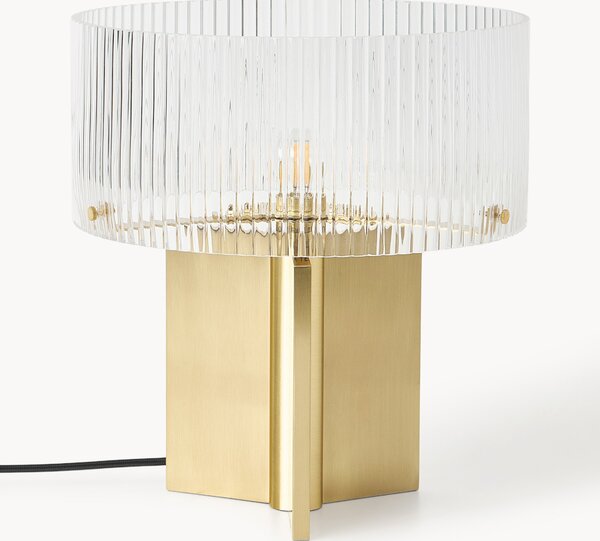 Lampada da tavolo in vetro millerighe Emmi