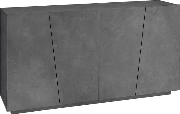 Credenza 4 Ante Battenti 158,5x43x86 cm Vega Ardesia
