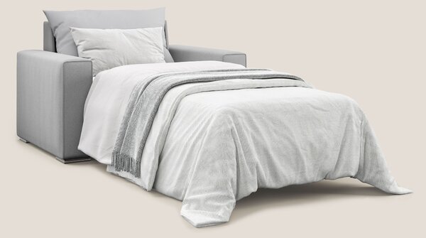 Dream poltrona letto in tessuto smacchiabile T05 grigio