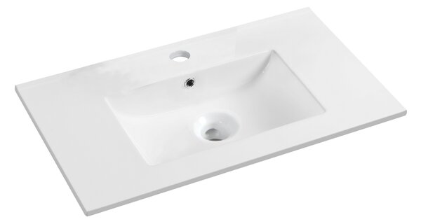 Base per la vasca rettangolo Essential L 61 x P 46 x H 16 cm in porcellana bianco