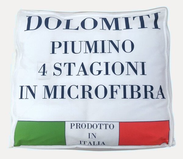 Zanetti Piumino Una Piazza e Mezza 4 STAGIONI Dolomiti in Morbida Microfibra Anallergica Made in Italy