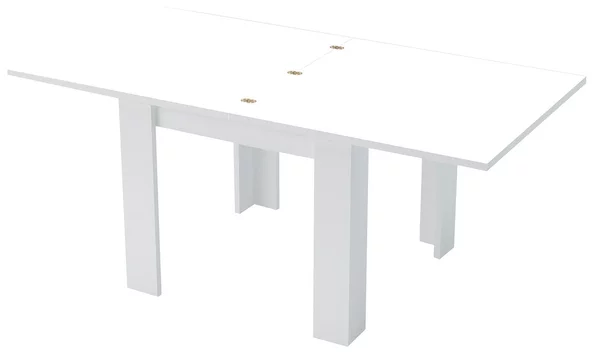 Tavolo Allungabile 90x90/180x75 cm Jesi Bianco Lucido e Cemento