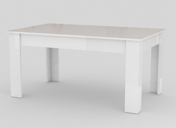 Tavolo Allungabile 90x140/190x75 cm Jesi Bianco Lucido