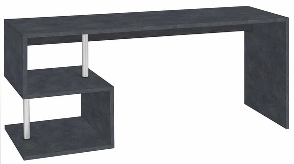 Scrivania con 2 Ripiani 180x60x77,5 cm Esse Ardesia