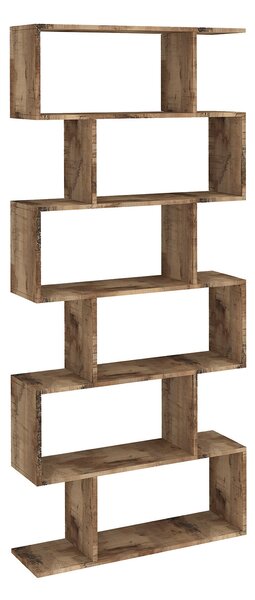 Libreria Moderana 80x24,6x191,8 cm Calli Acero Pereira