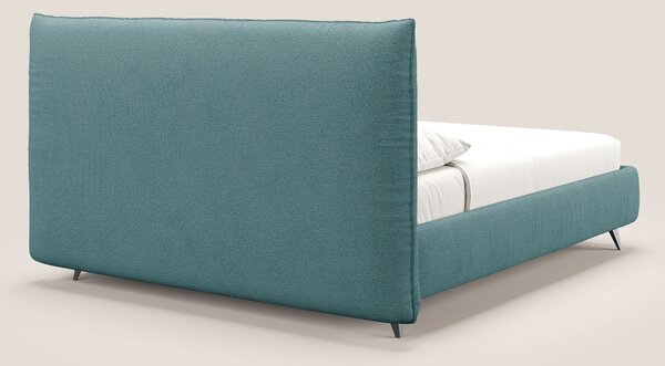 EROS letto imbottito in piuma con vano contenitore in pregiato e fresc