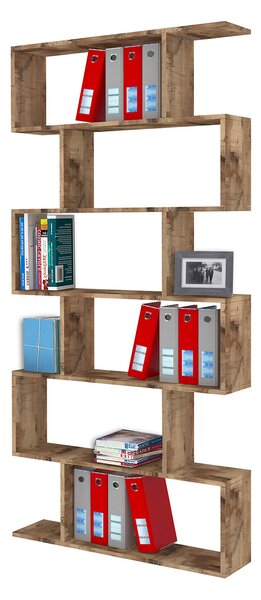 Libreria Moderana 80x24,6x191,8 cm Calli Acero Pereira