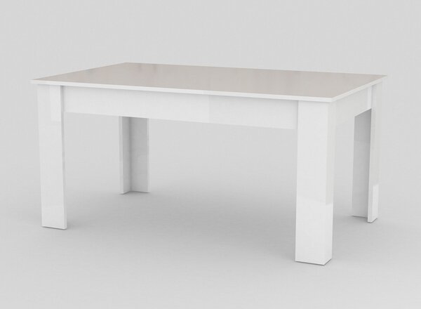 Tavolo Allungabile 160/210x90x75 cm Jesi Bianco Lucido