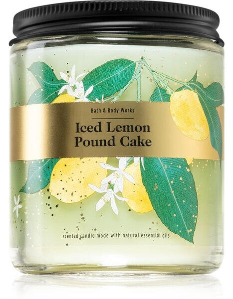 Bath & Body Works Iced Lemon Pound Cake candela profumata 198 g