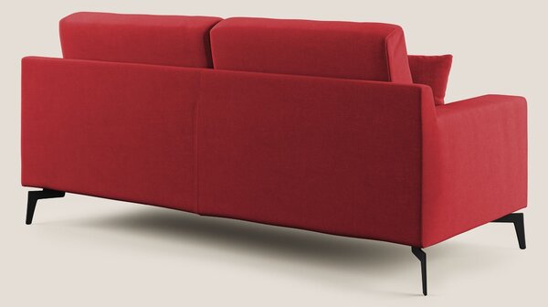 Prestige divano moderno in microfibra smacchiabile T11 rosso