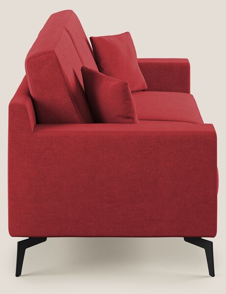 Prestige divano moderno in microfibra smacchiabile T11 rosso