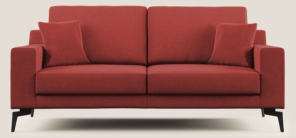 Prestige divano moderno in microfibra smacchiabile T11 rosso
