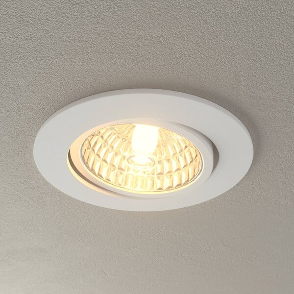 MEGAMAN Downlight LED Rico 6,5 W, bianco Rico, dimmerabile, Bianco / Opale, Corridoio, Alluminio, Moderno