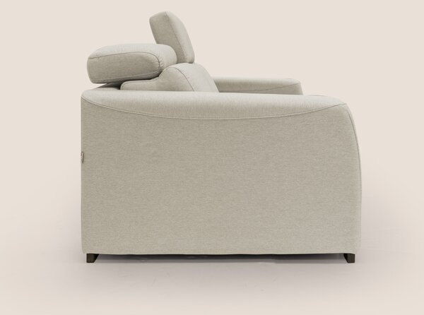 Poseidon divano letto + relax elettrico in tessuto smacchiabile imperm