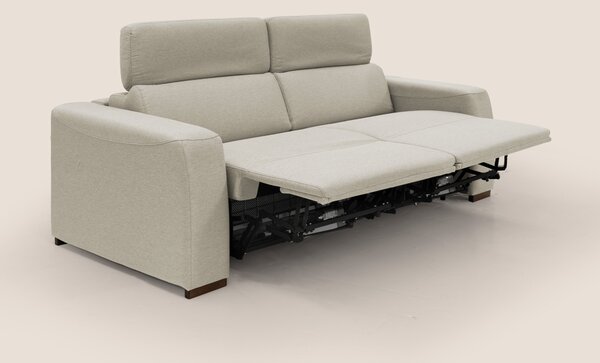 Poseidon divano letto + relax elettrico in tessuto smacchiabile imperm