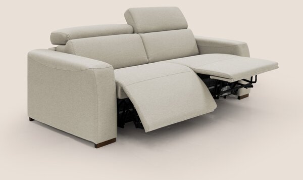 Poseidon divano letto + relax elettrico in tessuto smacchiabile imperm