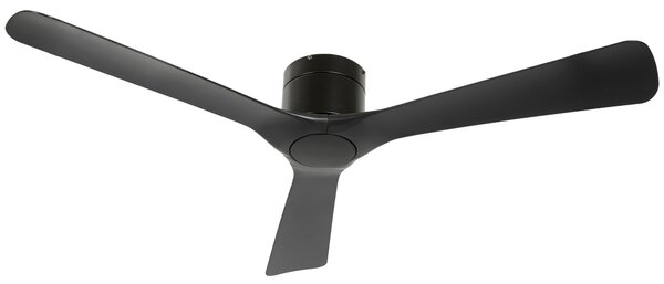 Ventilatore da Soffitto Reversibile a 3 Pale con 6 Velocità Ø132 cm Timer fino 8 Ore e Telecomando Nero