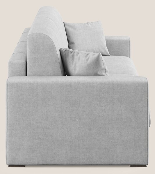 Best Divano letto matrimoniale in tessuto impermeabile T02 grigio chia