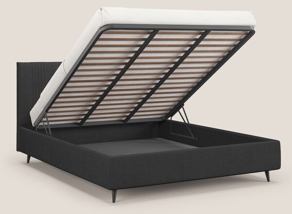 Yvonne letto contenitore in morbido tessuto impermeabile T02 nero