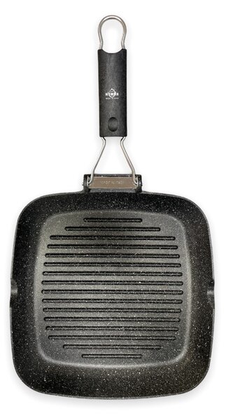 Bistecchiera Antiaderente 1 Manico 26x26 cm Olympia Hard Cook
