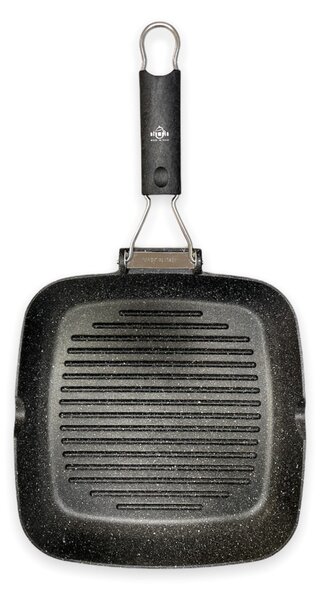 Bistecchiera Antiaderente 1 Manico 26x26 cm Olympia Hard Cook