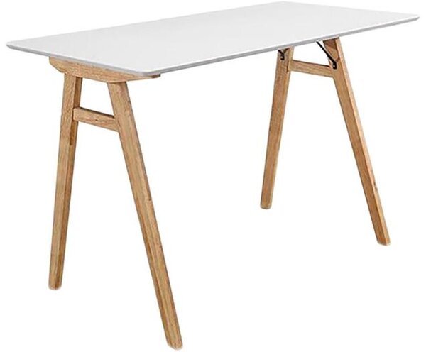 Scrivania con piano bianco Vojens