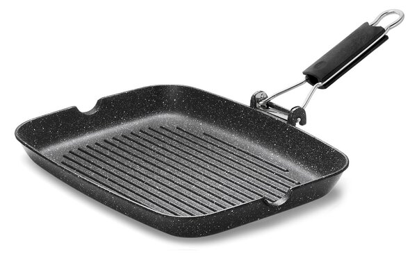 Bistecchiera Antiaderente 1 Manico 26x36 cm Olympia Hard Cook