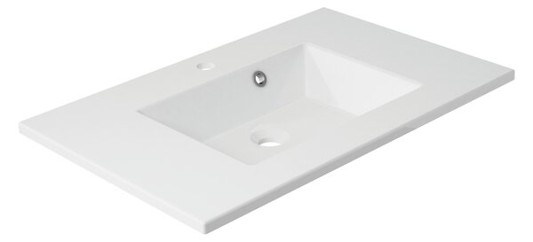 Base per la vasca rettangolo L 76 x P 48.5 x H 11.2 cm in resina bianco