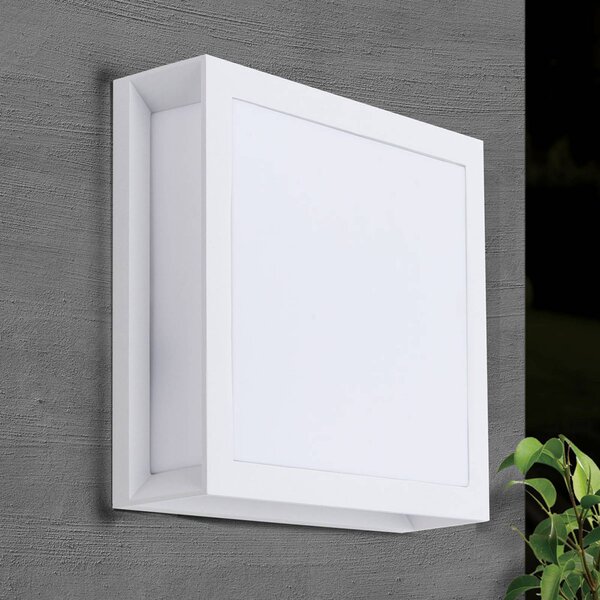 ORION Applique da esterni Henry, Bianco / Opale, Alluminio, Moderno, Applique da esterni