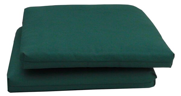 Set 2 Cuscini per Sedia da Giardino 40x40x5 cm in Dralon Allegro Verde
