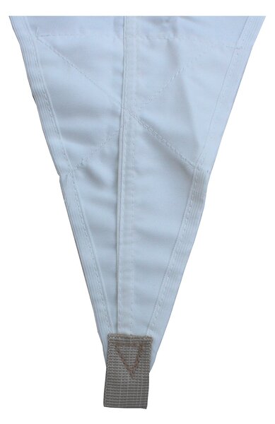 Tenda Vela da Giardino Triangolare 400x400x400 cm in Poliestere 210 gr Bianco