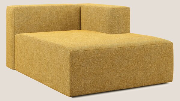 Nettuno modulo chaise longue in morbido tessuto bouclè T07 giallo
