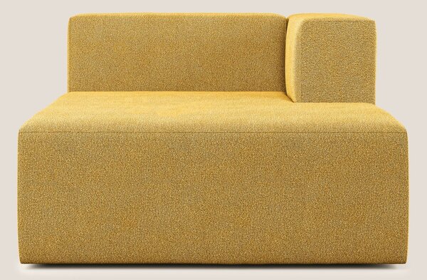 Nettuno modulo chaise longue in morbido tessuto bouclè T07 giallo