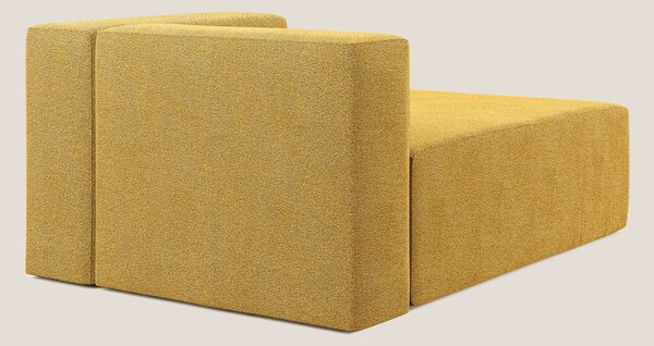 Nettuno modulo chaise longue in morbido tessuto bouclè T07 giallo