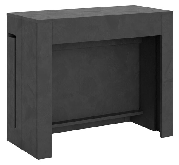 Consolle Tavolo Allungabile 90-302x42x75 cm Evolve Antracite Spatolato
