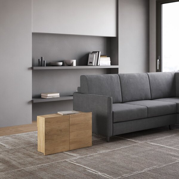 Panca Allungabile Inferiore 72-300x26x45 cm Evolve Quercia Natura