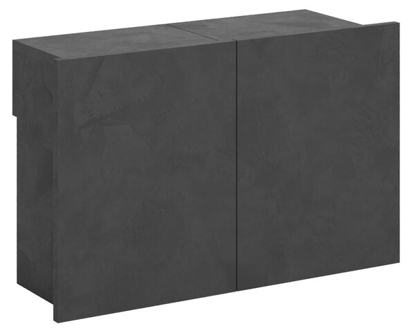 Panca Allungabile Inferiore 72-300x26x45 cm Evolve Antracite Spatolato