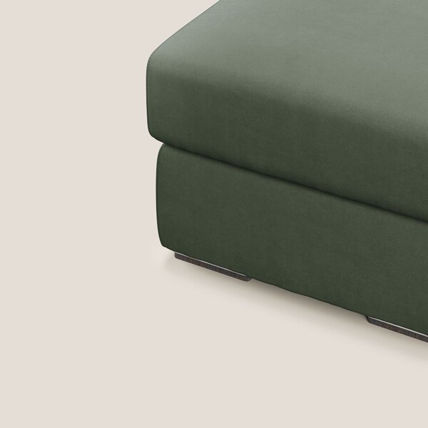 Sun pouf apribile contenitore in microfibra smacchiabile T11 verde