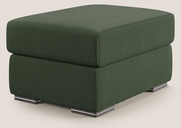 Sun pouf apribile contenitore in microfibra smacchiabile T11 verde