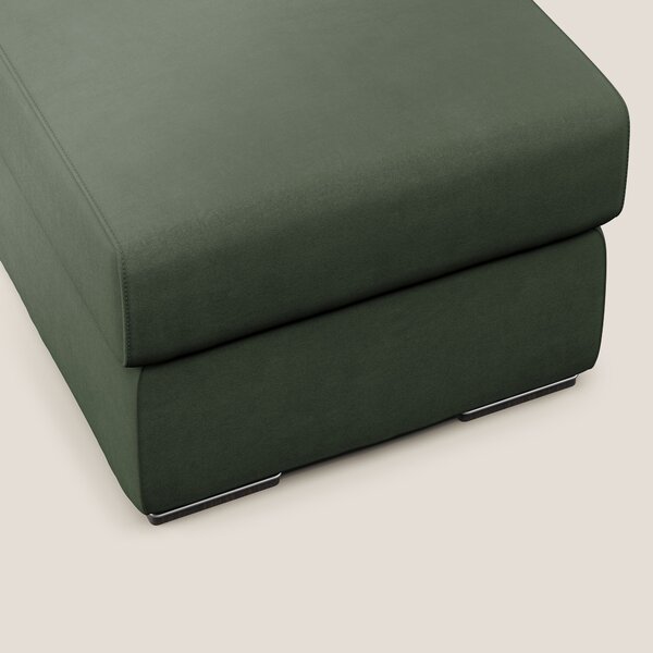 Sun pouf apribile contenitore in microfibra smacchiabile T11 verde