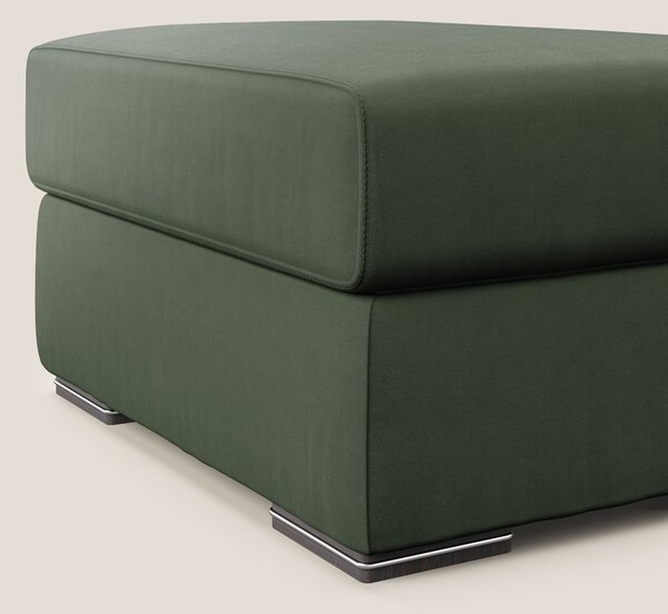 Sun pouf apribile contenitore in microfibra smacchiabile T11 verde